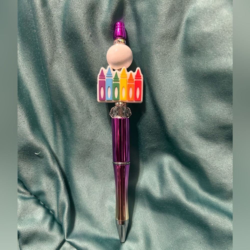 Colorful Crayon Design Pen